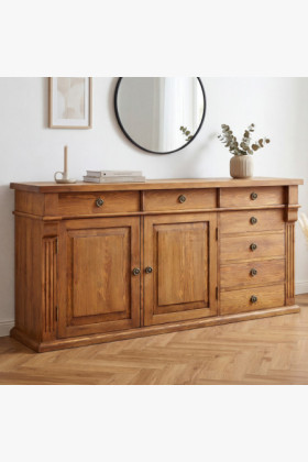 KOMODA Z DREVA PRESTIGE (D-COM-69) HNEDÝ LAK