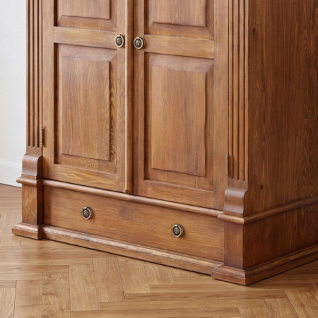 PRÁDLOVNÍK Z DREVA PRESTIGE (D-BIL-66)  HNEDÝ LAK