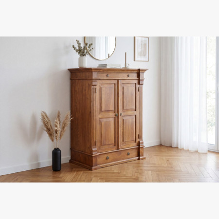 PRÁDLOVNÍK Z DREVA PRESTIGE (D-BIL-66)  HNEDÝ LAK