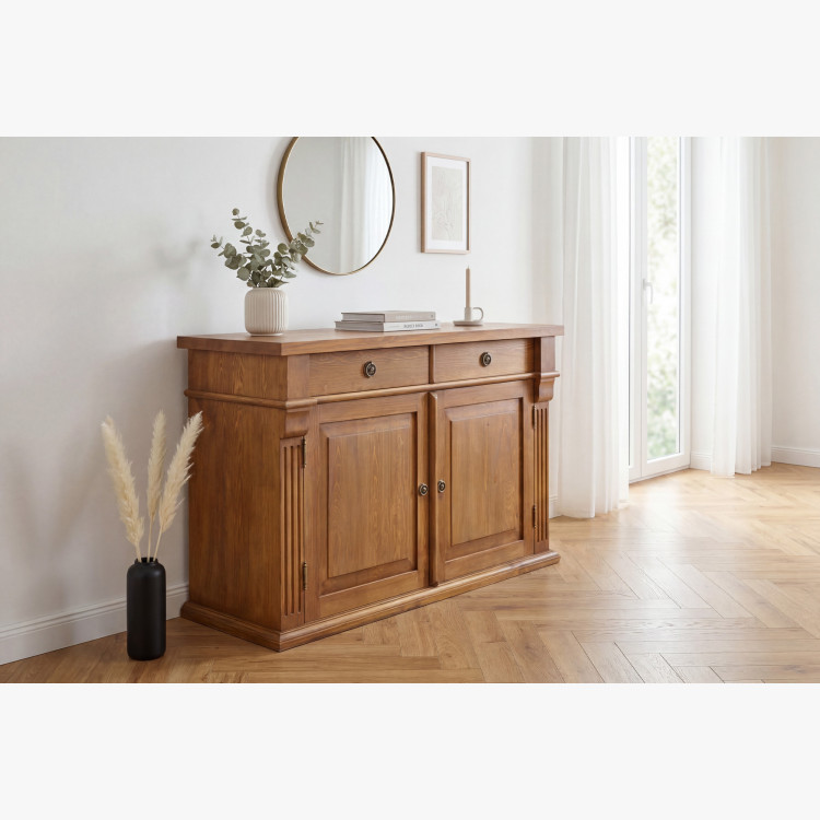 KOMODA Z DREVA PRESTIGE (COM-64)  HNEDÝ LAK