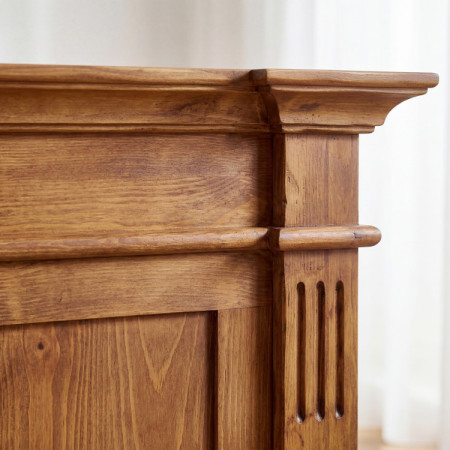 POSTEĽ Z MASÍVU PRESTIGE (180 X 200) LAK HNEDÝ