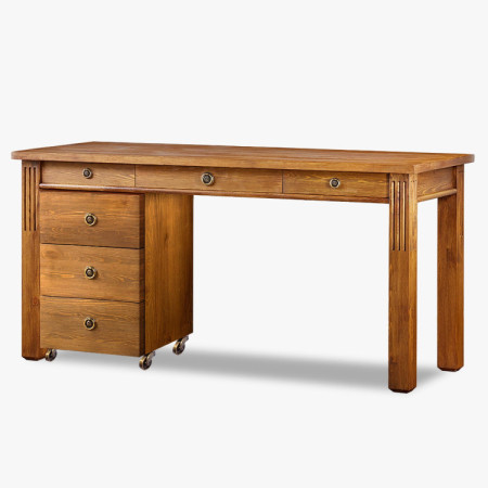 PC STÔL PRESTIGE (D-BIR-61), HNEDÝ LAK