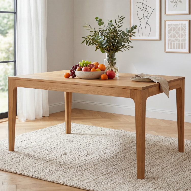 Rozkladací drevený stôl - dubový 140-190 cm