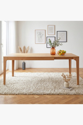 Rozkladací drevený stôl - dubový 140-190 cm 2