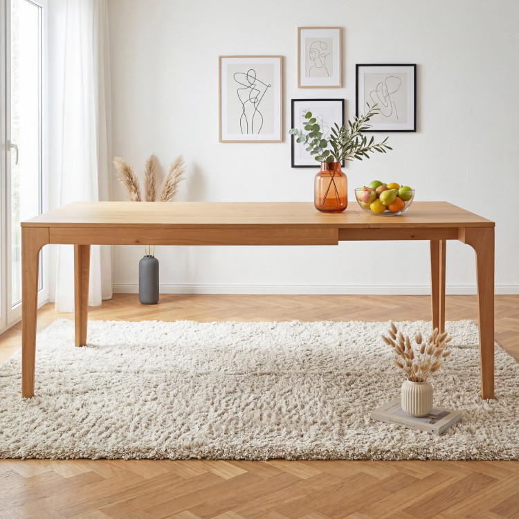 Rozkladací drevený stôl - dubový 140-190 cm