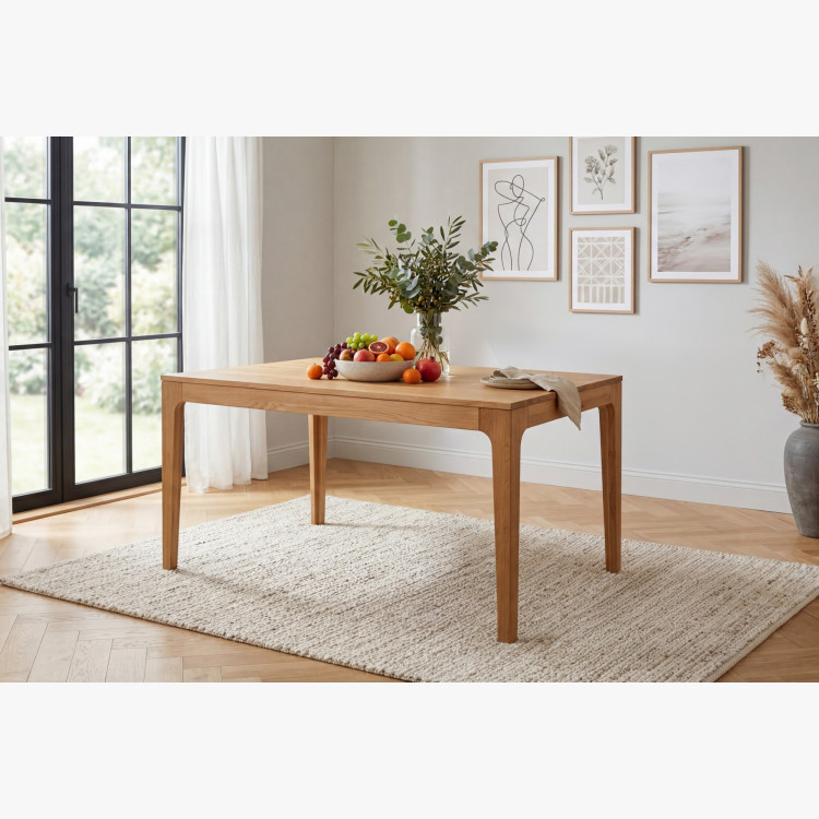 Rozkladací drevený stôl - dubový 140-190 cm