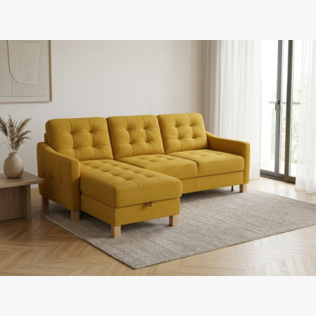 Moderná rohová sedačka Malmo s funkciou spania a úložným priestorom