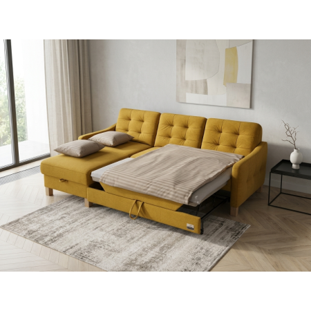 Moderná rohová sedačka Malmo s funkciou spania a úložným priestorom