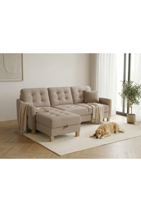 Moderná rohová sedačka Malmo s funkciou spania a úložným priestorom - ľavý roh 2