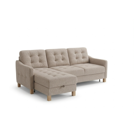 Moderná rohová sedačka Malmo s funkciou spania a úložným priestorom - ľavý roh