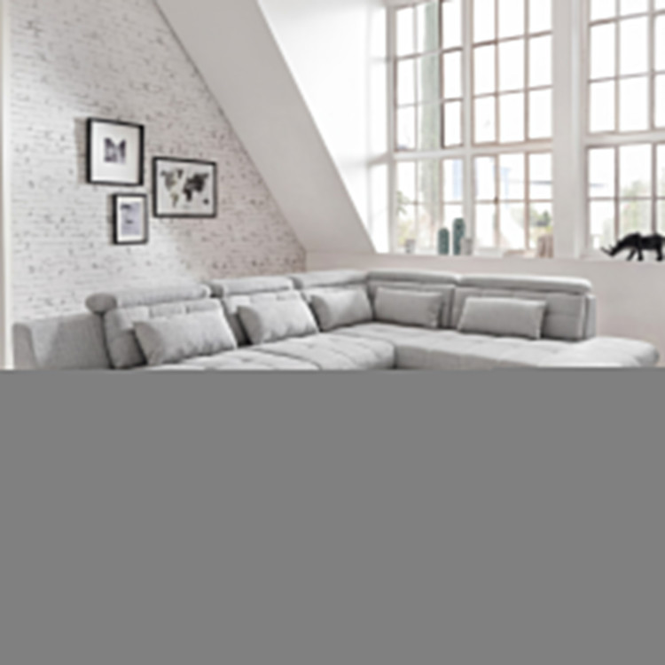 Rohová sedacia súprava sivá – roh vpravo s funkciou spania a úložným priestorom