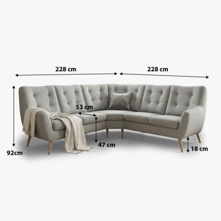 Severská rohová sedačka Scandi