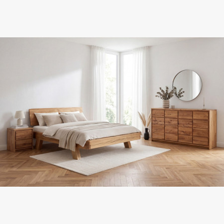 Široká dubová komoda z dubu – šírka 171,5 cm