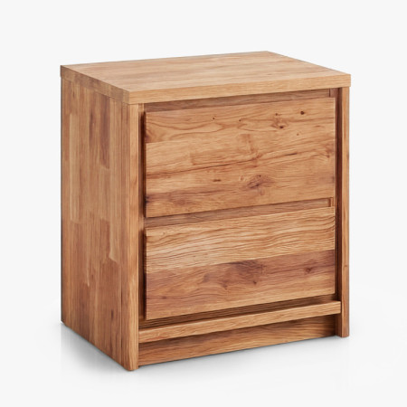 Nočný stolík z dubu – 2 zásuvky
