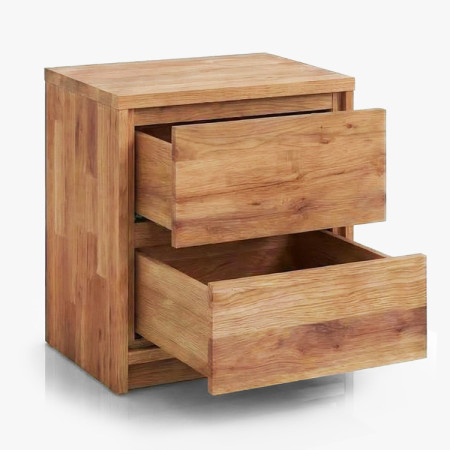 Nočný stolík z dubu – 2 zásuvky