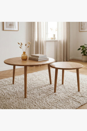 Sada okrúhlych konferenčných stolíkov