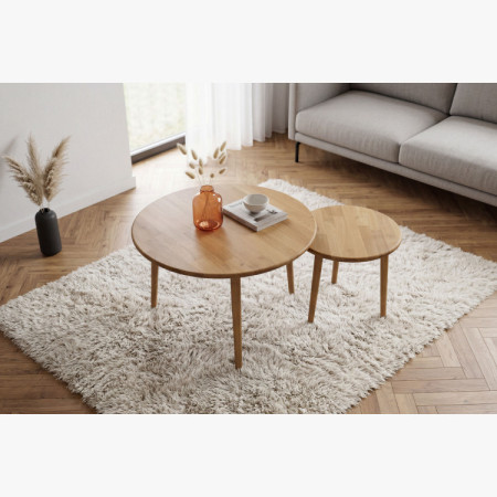 Sada okrúhlych konferenčných stolíkov