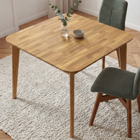 Dubový stôl štvorcový, Liam 90 x 90