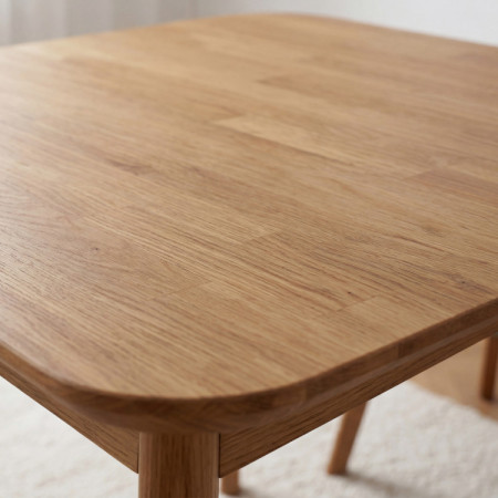 Dubový stôl štvorcový, Liam 90 x 90