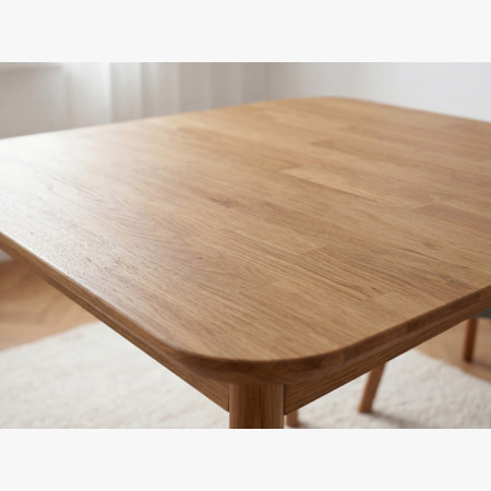 Dubový stôl štvorcový, Liam 90 x 90