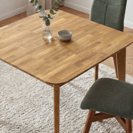 Dubový stôl štvorcový, Liam 90 x 90