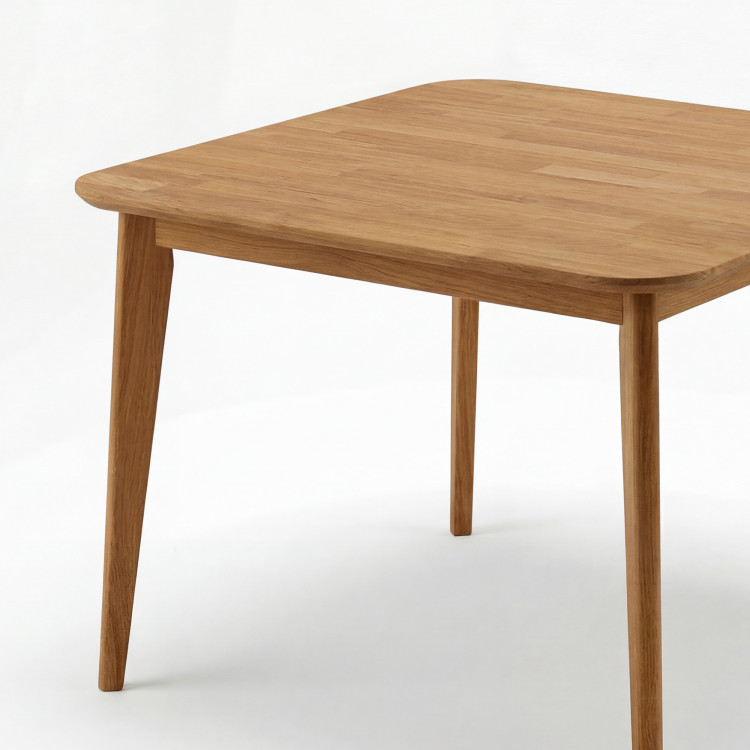 Dubový stôl štvorcový, Liam 90 x 90