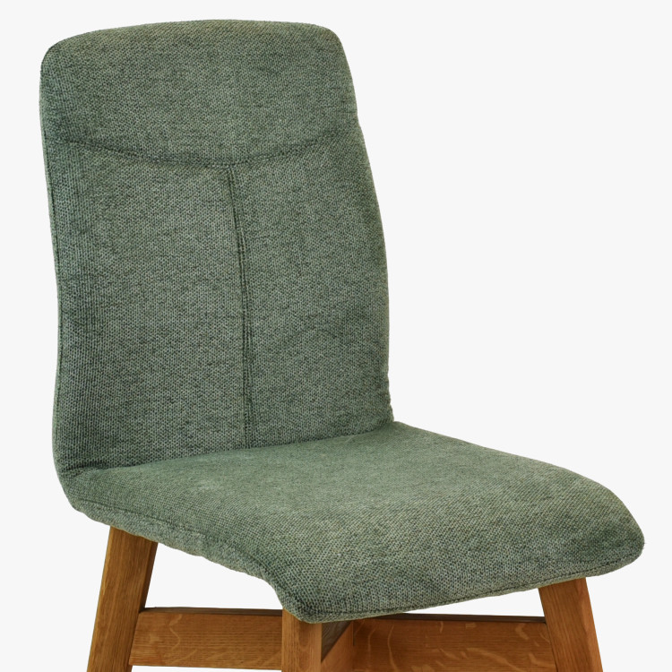 Stoličky jedálenské YORK, zelená - easy clean