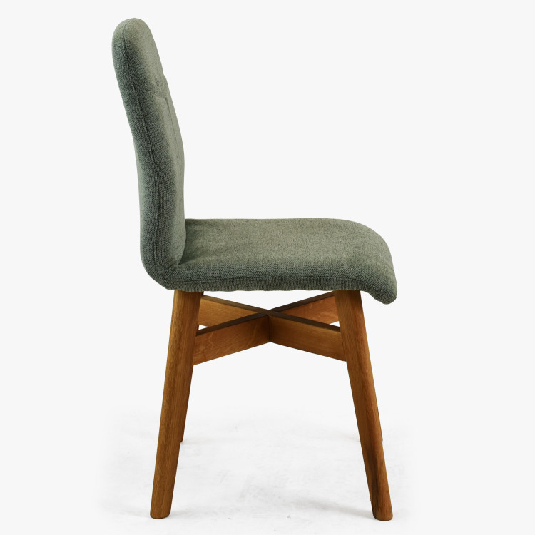 Stoličky jedálenské YORK, zelená - easy clean