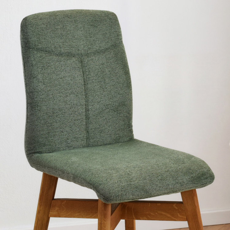 Stoličky jedálenské YORK, zelená - easy clean