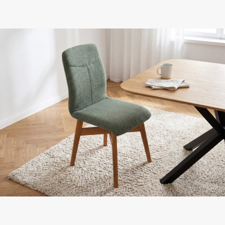 Stoličky jedálenské YORK, zelená - easy clean