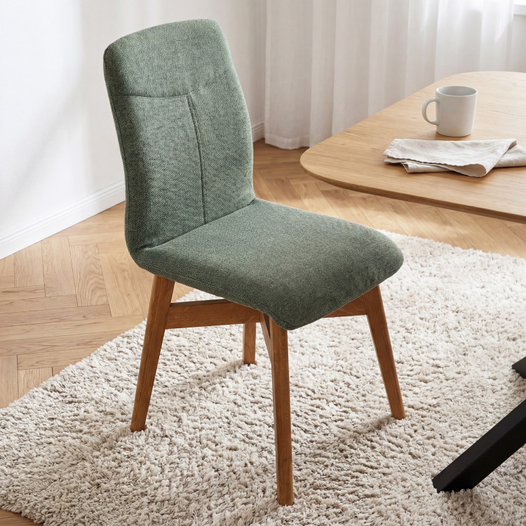 Stoličky jedálenské YORK, zelená - easy clean