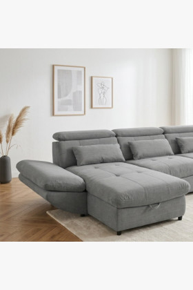 Sedacia súprava v tvare písmena U s funkciou lôžka Park - dlhšia strana vpravo 2