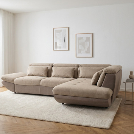 Moderná rohová sedacia súprava Park s funkciou spania a úložným priestorom - roh vpravo