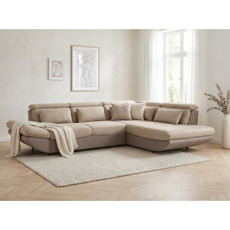 Moderná rohová sedacia súprava Park s funkciou spania a úložným priestorom - roh vpravo