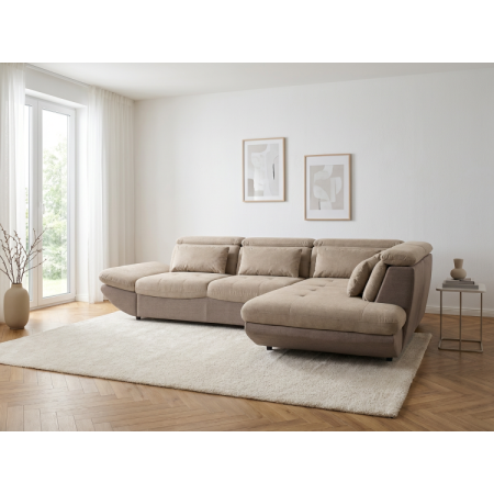 Moderná rohová sedacia súprava Park s funkciou spania a úložným priestorom - roh vpravo