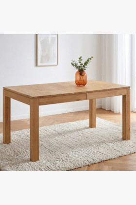 Masívny dubový rozkladací stôl Matuš 140 x 90 cm + 80 cm rozklad