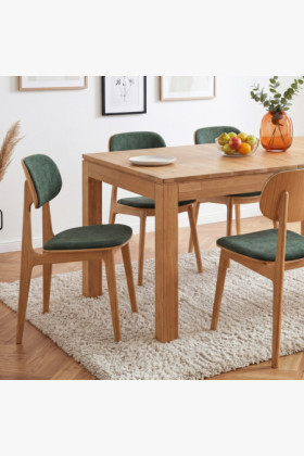 Masívny dubový rozkladací stôl Matuš 140 x 90 cm + 80 cm rozklad 2