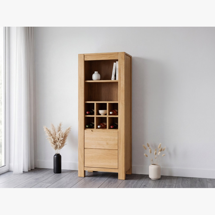 Dubový stojan na víno Napoleon 150×60×40 cm