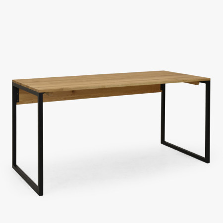 Dubový pracovný stôl Albero 160x70 cm kovové nohy