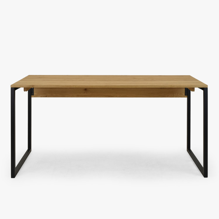 Dubový pracovný stôl Albero 160x70 cm kovové nohy
