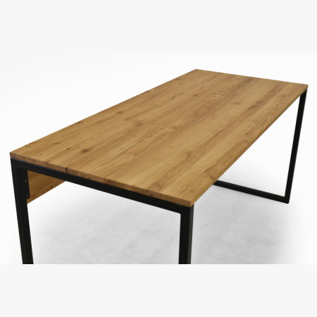 Dubový pracovný stôl Albero 160x70 cm kovové nohy