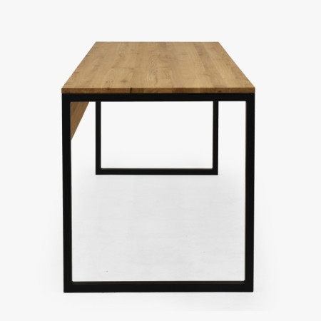 Dubový pracovný stôl Albero 160x70 cm kovové nohy