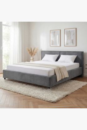 Čalúnená posteľ Ineza 180x200 s úložným priestorom sivá 2