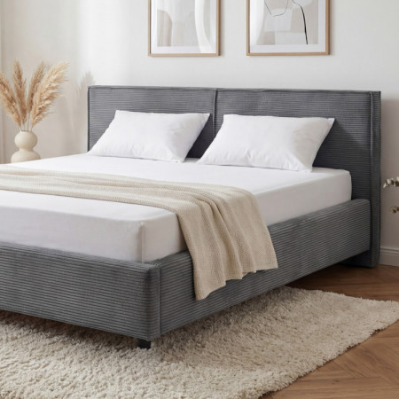 Čalúnená posteľ Ineza 180x200 s úložným priestorom sivá