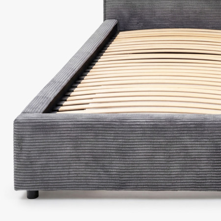 Čalúnená posteľ Ineza 180x200 s úložným priestorom sivá