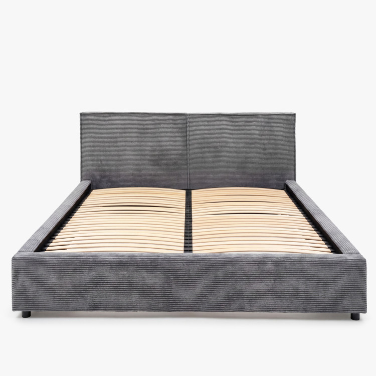 Čalúnená posteľ Ineza 180x200 s úložným priestorom sivá