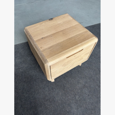 Nočný stolík, masív dub biely - outlet