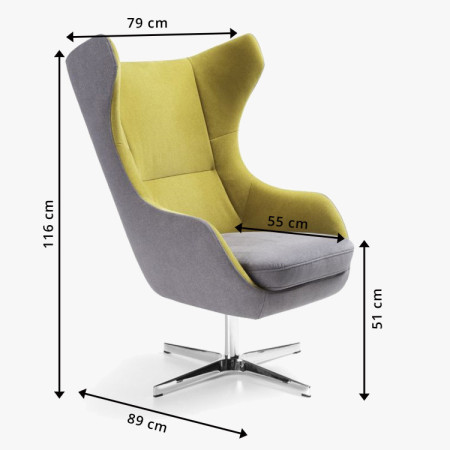 Otočné kreslo Zing - outlet