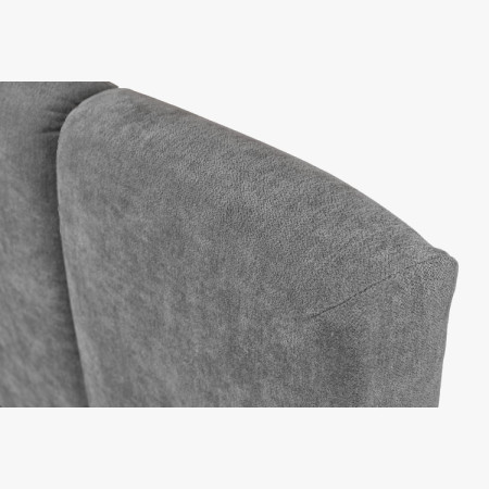 Čalúnená posteľ Nubi 180x200 s úložným priestorom, sivá