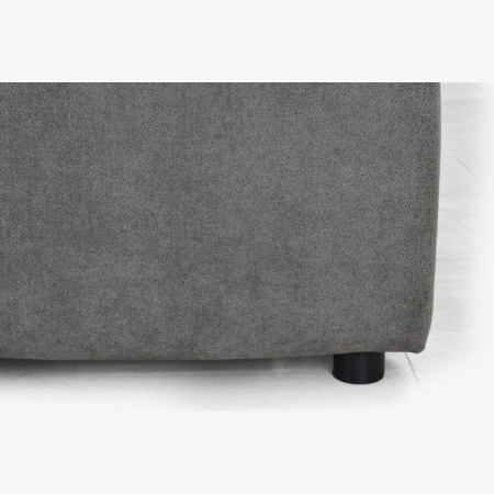 Čalúnená posteľ Nubi 180x200 s úložným priestorom, sivá